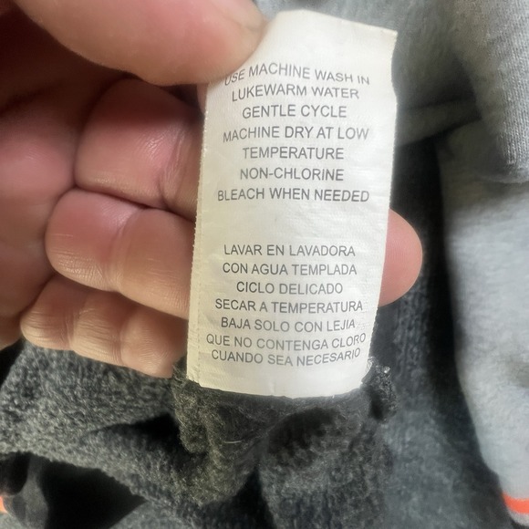 Renegade San Francisco Hoodie Gray Orange Pullover Sweatshirt Size‎ Small - Picture 11 of 13